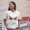 Bra Top 90s Tee Leopard National Bikini Day T-Shirt