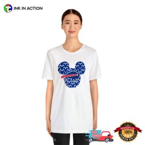 Buffalo Mickey Dots Bella and Canvas Unisex T shirt 4