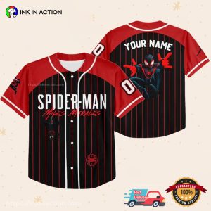 Customized Marvel spider verse spiderman baseball jersey No.10
