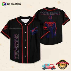 Customized Marvel spider verse spiderman baseball jersey No.3