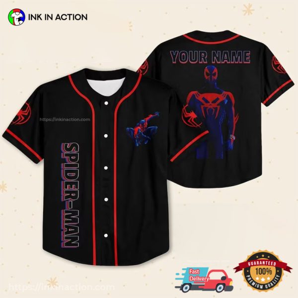 Customized Marvel Spider-Verse Spider-Man Baseball Jersey No.3
