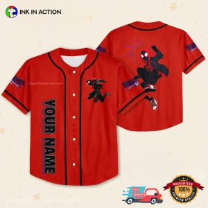 Customized Marvel spider verse spiderman baseball jersey No.4