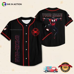 Customized Marvel Spider-Verse Spider-Man Baseball Jersey No.5