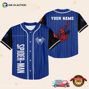 Customized Marvel spider verse spiderman baseball jersey No.7