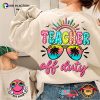 Customized Name Teacher Off Duty Summer Call Vintage 2 Sided T-shirt