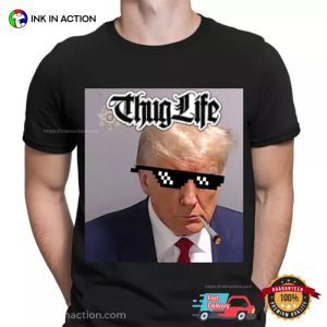 Donald Trump Thug Life Funny Mens T-Shirts
