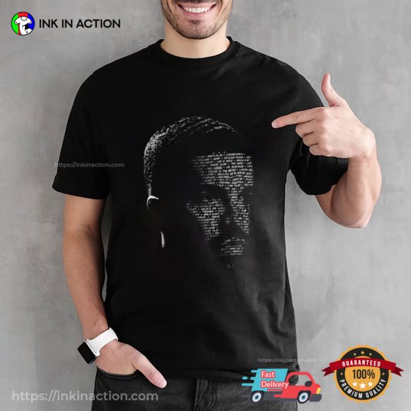 Exclusive Drake Fan Art Top 100 Songs T-shirt