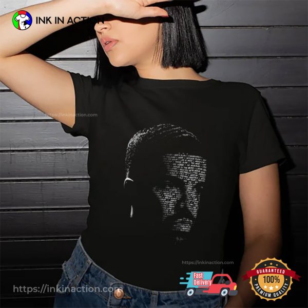 Exclusive Drake Fan Art Top 100 Songs T-shirt