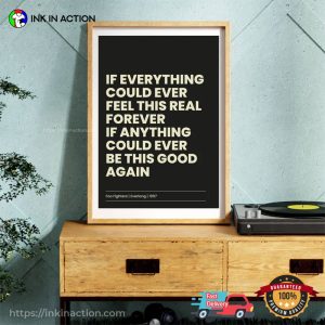 Foo Fighters Everlong Lyrics Poster