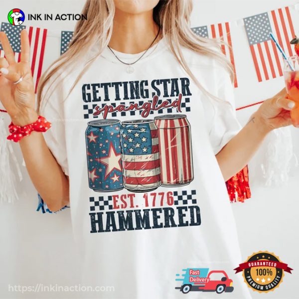 Getting Star Spangled Hammered America Shirt
