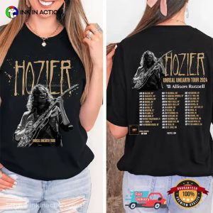 Hozier Unreal Unearth Tour 2 Sides T shirt 3