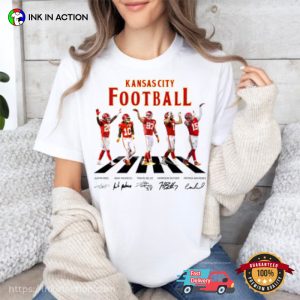 Kansas City Chiefs Players Abbey Road T shirt 3