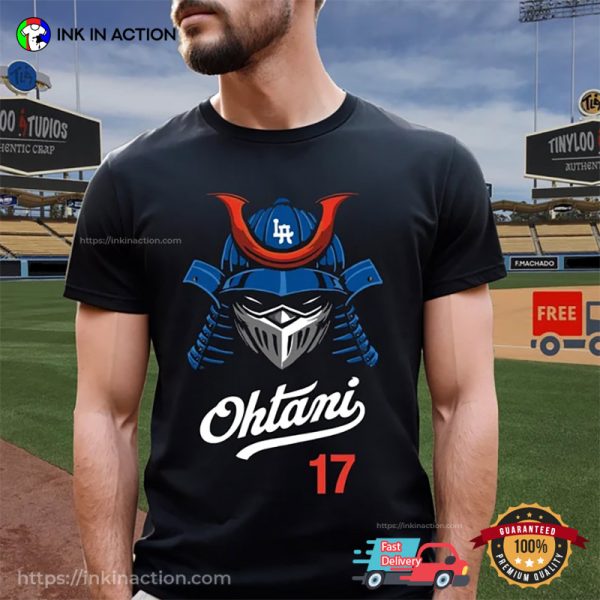 MLB Ohtani Samurai Dodgers 17 Tee