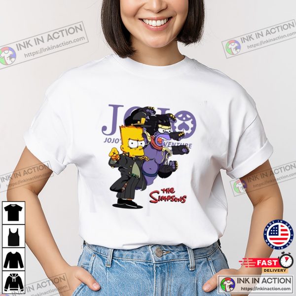 OUNIY JoJo’s Bizarre Adventure The Simpsons T-shirt