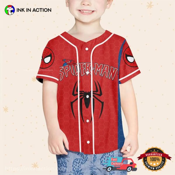 Personalized Disney Marvel Spider-Man Baseball Jersey
