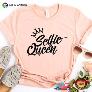 Selfie Queen Comfort Colors T-shirt, National Selfie Day Celebration Apparel