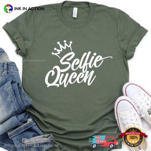 Selfie Queen Comfort Colors T shirt, national selfie day Celebration Apparel 3