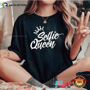 Selfie Queen Comfort Colors T-shirt, National Selfie Day Celebration Apparel