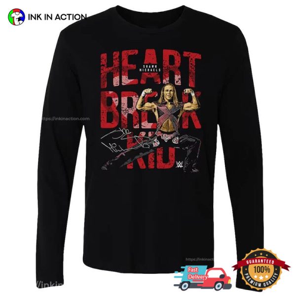 Shawn Michaels Heartbreak Kid Signature T-shirt