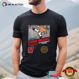 Sweet Chin Music Shawn Michaels Wrestling Retro Game T shirt 1