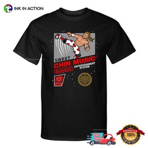 Sweet Chin Music Shawn Michaels Wrestling Retro Game T shirt 3