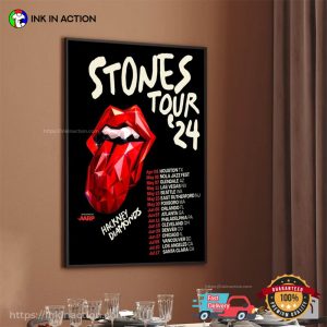 The Rolling Stones Hackney Diamonds Tour 2024 Poster