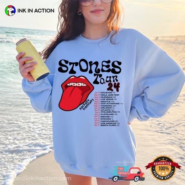 The Rolling Stones Hackney Diamonds Tour 2024 Schedule List Shirt