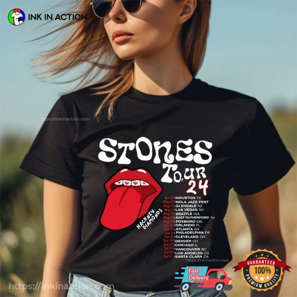 The Rolling Stones Hackney Diamonds Tour 2024 Schedule List Shirt