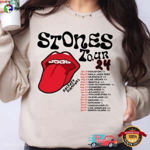 The Rolling Stones Hackney Diamonds Tour 2024 Schedule List Shirt 4