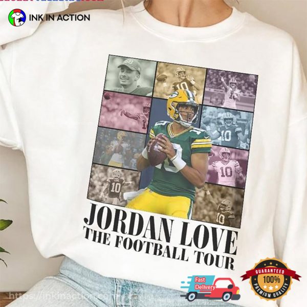Vintage 90S Jordan Love Green Bay Football Merch