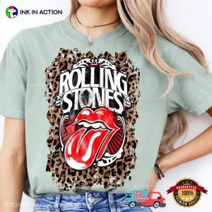 Vintage Rolling Stones Vibes Leopard Comfort Colors Tee 2