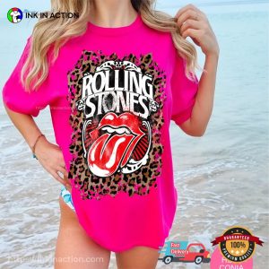 Vintage Rolling Stones Vibes Leopard Comfort Colors Tee 4