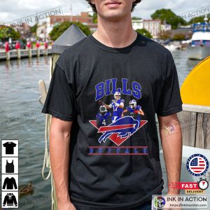 Vintage Style Bills Player Graphic T-Shirt