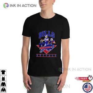 Vintage Style Bills Player Graphic T Shirt