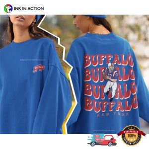 Vintage Style Buffalo New York Football 2 Side Shirt