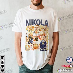 Vintage denver nuggets nikola jokic 15 Unisex T shirt