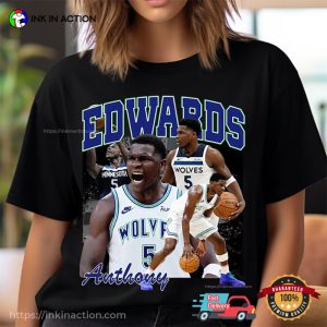 anthony edwards timberwolves Highlights Graphic T shirt 1