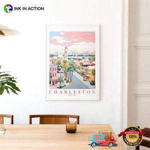 Charleston SC Holy City Travel Poster