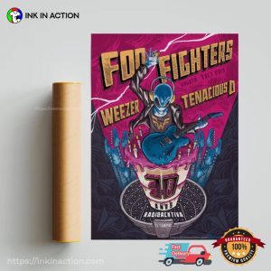 Foo Fighters Weezer Tenacious D Poster