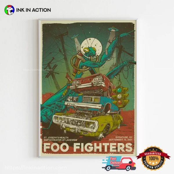 Foo Fighters Concerts Album Cover Poster