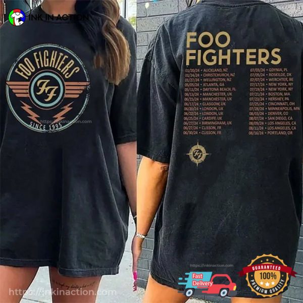 Foo Fighters Tour 2024 Comfort Colors Tee