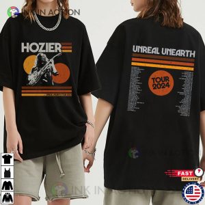 Hozier Concert Unreal Unearth 2024 TOUR 2 Side Shirt