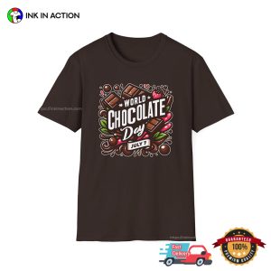 world chocolate day July 7 Graphic T shirt