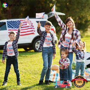 4th of July Red white & blue family crew 2024 T shirt 2