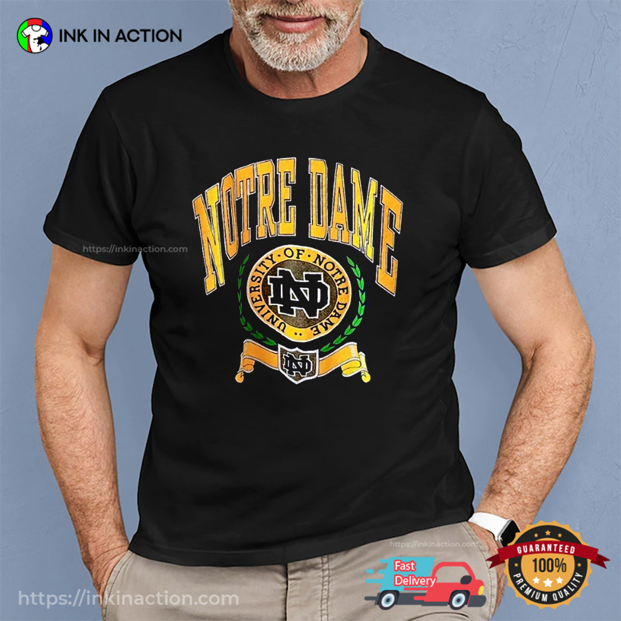 90s University Of Notre Dame Fighting Irish T-shirt