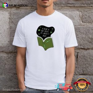 A Book A Day Green Aesthetic For Book Lovers T shirt 4