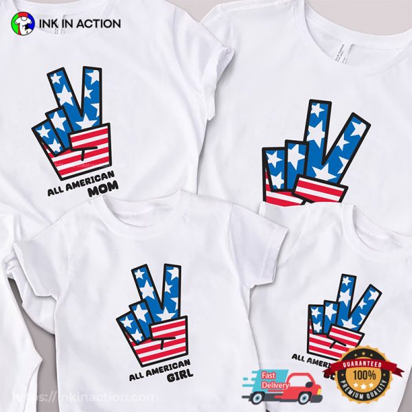 All American Victory 4th Of July Family T-shirt