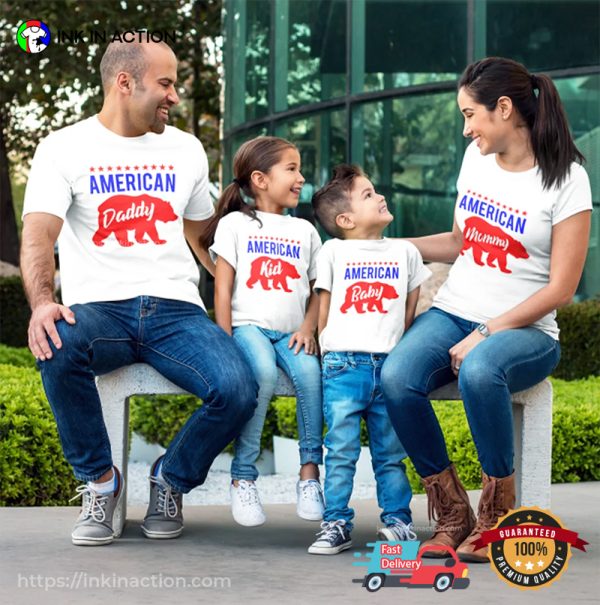 American Bear Family Matching T-shirt