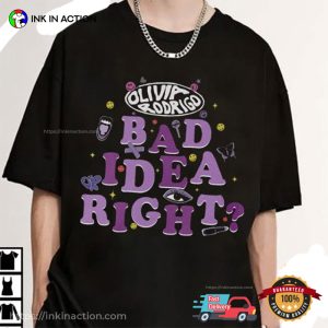 Bad Idea Right Olivia Rodrigo Guts Album T-Shirt