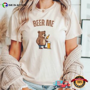 Bear Beer Funny Beer Tees, Happy Beer Drinking Day